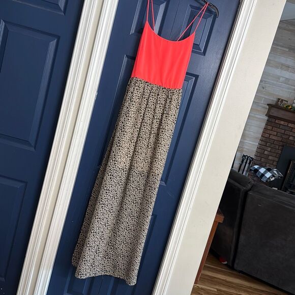 Charming Charlie Leopard Print Maxi Dress Size M - Picture 2 of 7